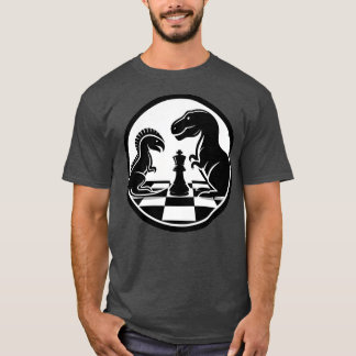 Dinosaur Chess Faceoff 1 T-Shirt