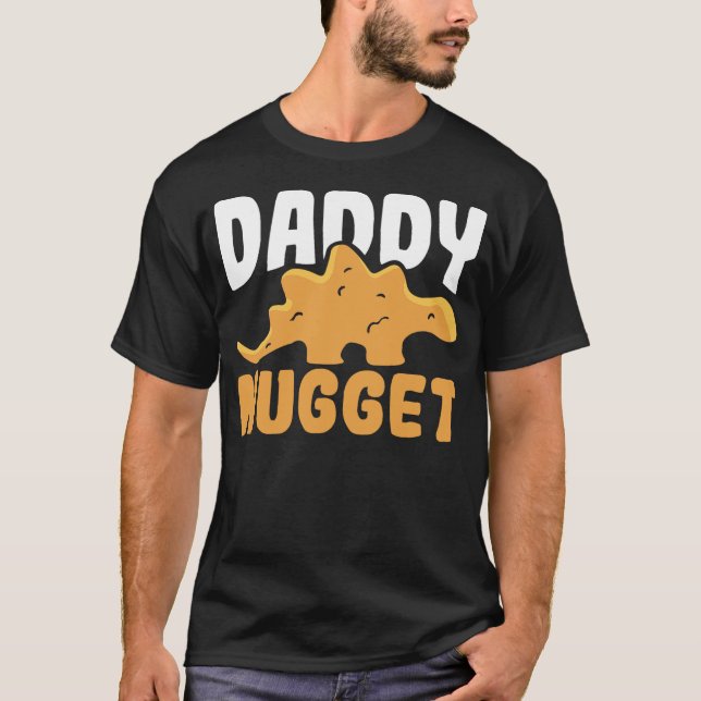 Dinosaur Chicken Dady Nugget Men Dino Nugget T-Shirt (Front)