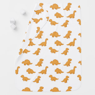 Dinosaur Chicken Nuggets Playful Twist Fun Kids Baby Blanket