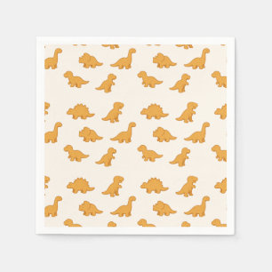 Dinosaur Chicken Nuggets Playful Twist Fun Kids  Napkins