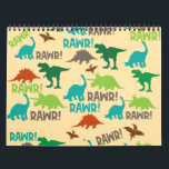 Dinosaur Christmas Calendar – Playful Holiday Gift<br><div class="desc">Roaring fun dinosaur calendar for Jurassic holiday cheer! [Alt-text: Colorful monthly layouts with T-Rex, stegosaurs, and festive prehistoric scenes.] Perfect for kids' rooms or adult dinosaur fans. Personalize with family photos. Great as Christmas gifts, teacher presents, or Secret Santa. Durable premium paper. Includes all major holidays. Fast shipping! A prehistoric...</div>