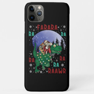 Dinosaur Christmas Santa Claus iPhone 11 Pro Max Case