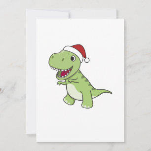 Dinosaur Christmas Snow Winter T-Rex Dino Adult Cl Holiday Card