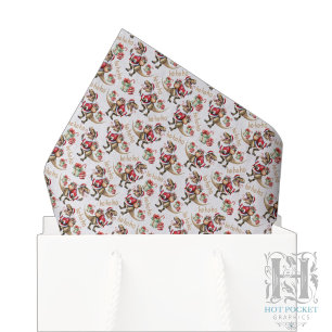 Dinosaur Christmas Tissue Paper