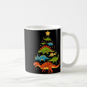 Dinosaur Christmas Tree Dino Trex Dinosaur Lover C Coffee Mug