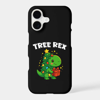 Dinosaur Christmas Tree T-Rex Cute Dino Xmas Party iPhone 17 Case