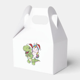 Dinosaur Christmas Unicorn Winter T-Rex Dino Favor Boxes
