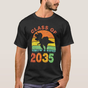 Dinosaur Class Of 2035 Grow With Me First Day Kind T-Shirt