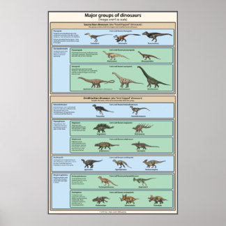 Dinosaur Classification Simplified Poster