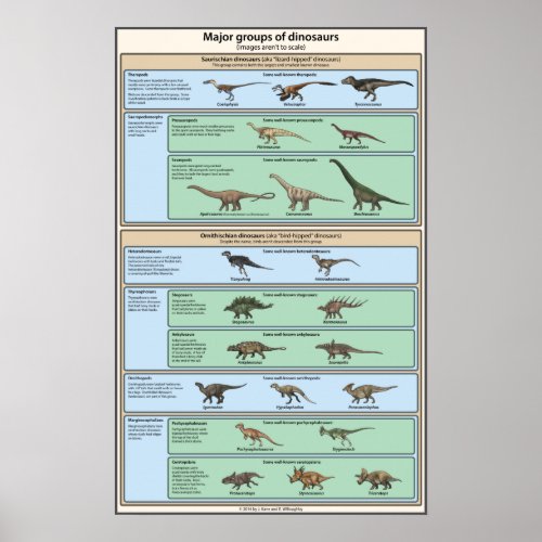 Dinosaur Classification Simplified Poster