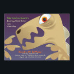 Dinosaur Closeup Birthday Party Invitation<br><div class="desc">This "scary" dinosaur, with big eyes and a huge jaw invites you to a roaring good time. A great dinosaur invitation for an older child. The card is easy to customize with your wording, font, font color and choice of six paper types. Not exactly what you're looking for? All our...</div>