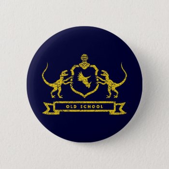 Dinosaur Coat Of Arms Button by LVMENES at Zazzle
