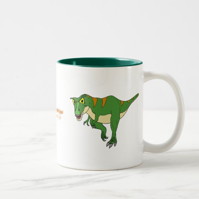 Dinosaur Coffee Cup T-Rex and Stegosaurus (Right)