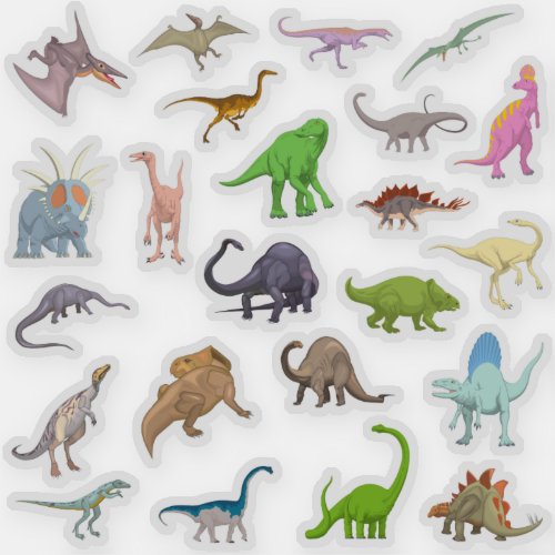 Dinosaur Collection Vinyl Sticker