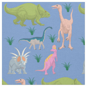 Dinosaur colorful kids baby children nursery fabric