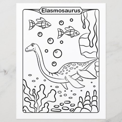 Dinosaur Coloring Page _ Elasmosaurus