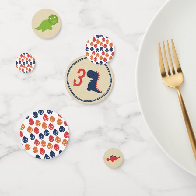 Dinosaur Confetti - Dinosaur Birthday Supplies (Group)