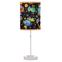 Dinosaur Construction Crew Outer Space Astronauts Table Lamp