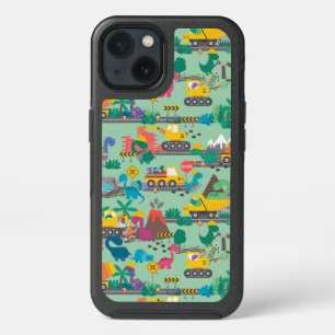 Dinosaur Construction Kids iPhone 13 Case