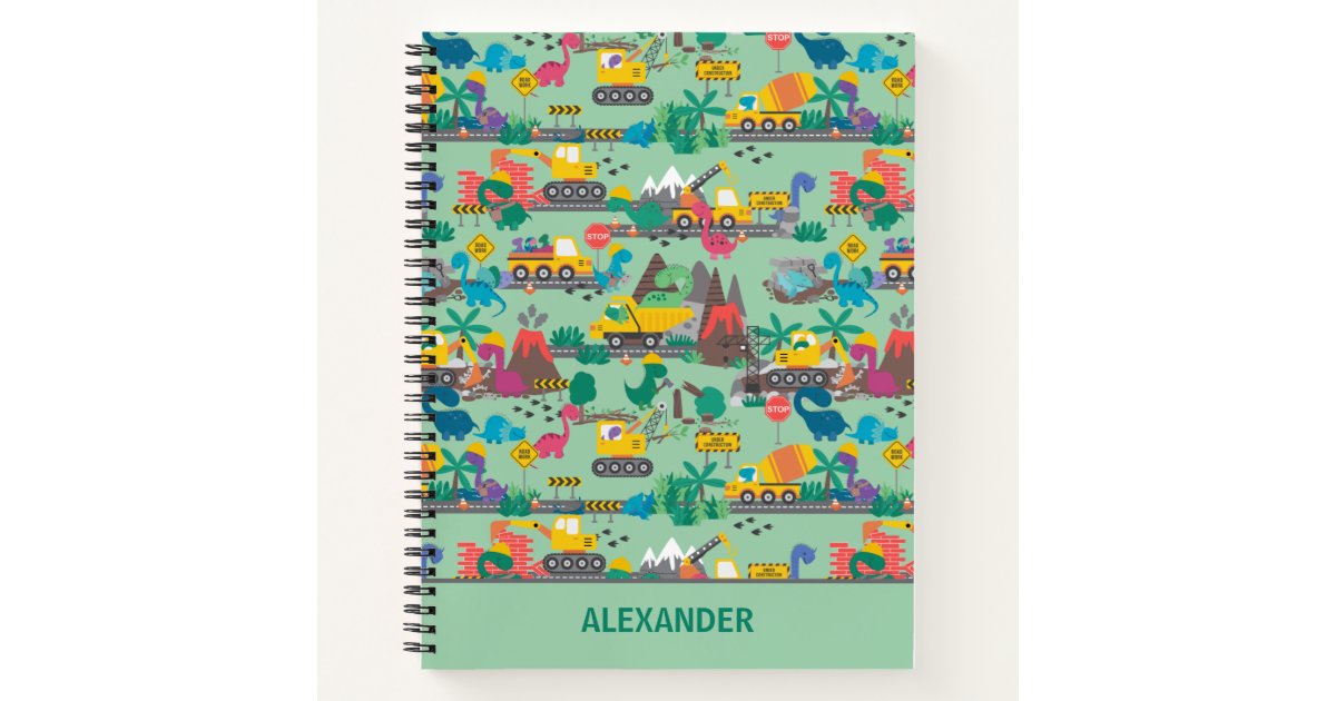 Construction Site Kids Notebook