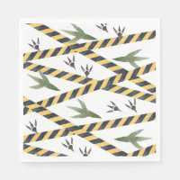 Dinosaur Construction Party Napkins