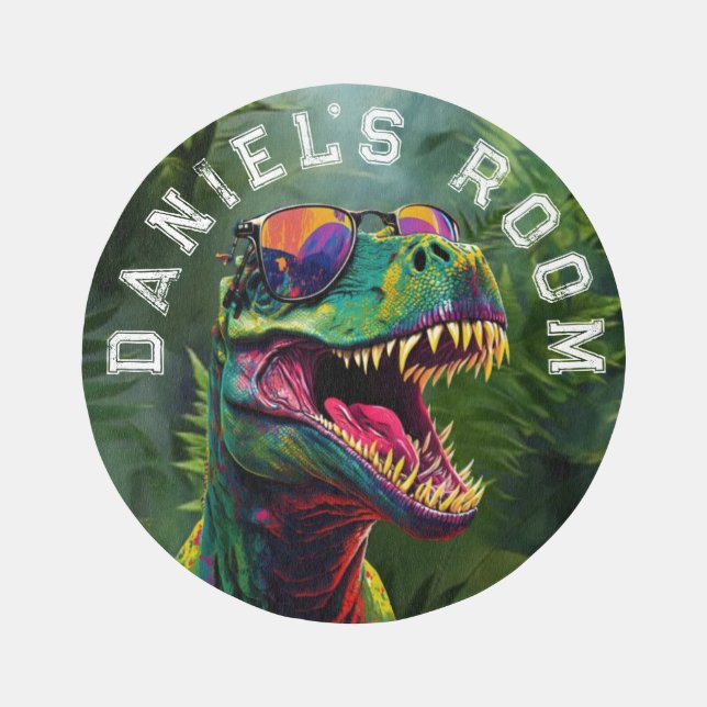 Dinosaur Cool Jurassic Jungle kids  Outdoor Rug (Front)