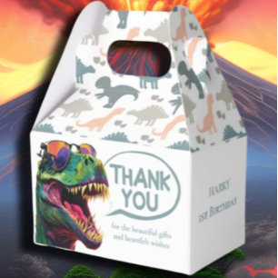 Dinosaur Cool Pastle Boy Favor Boxes