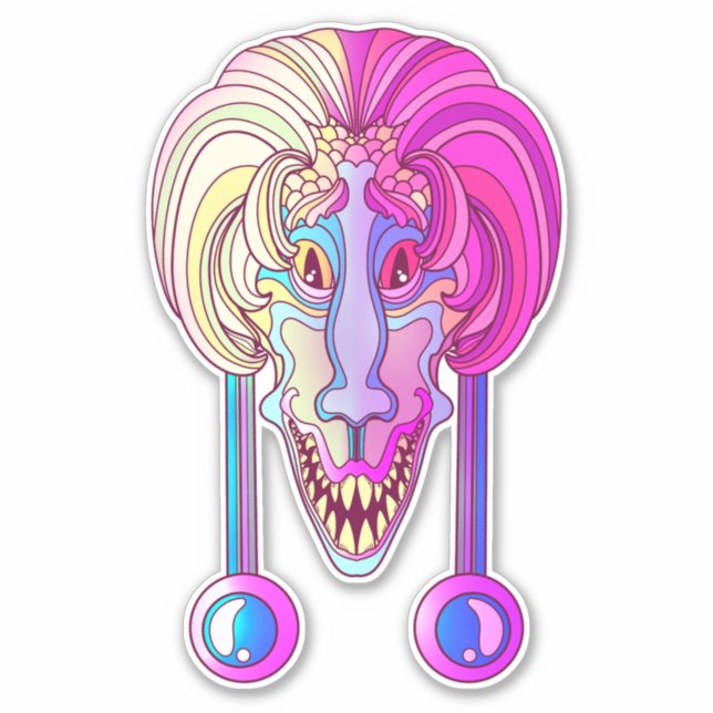 Dinosaur Creature Sticker (Front)