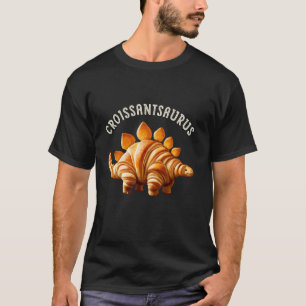 Dinosaur Croissant Bakery Lovers Men Women Boys Gi T-Shirt