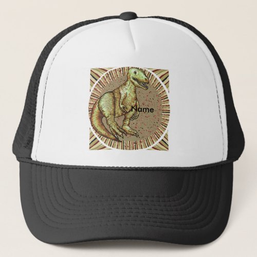 Dinosaur custom name Hat