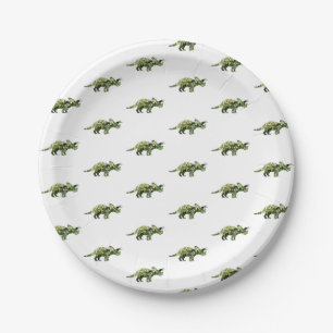 Dinosaur Custom Paper Plates 7 in