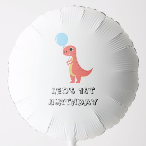 Dinosaur / Cute Dino Boy Birthday  Balloon