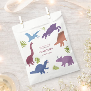 Dinosaur Cute Dino Kid Birthday Party Favor Bag
