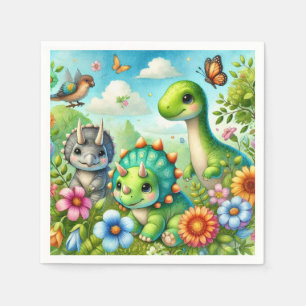Dinosaur cute  napkins