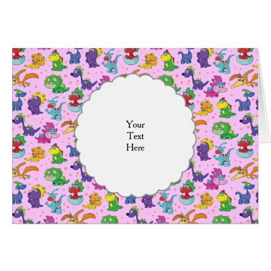 Dinosaur Cuteness Kawaii Extravaganza Cards (Front Horizontal)