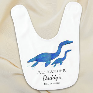 Dinosaur Dad and Baby Personalized  Bib