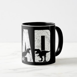 Dinosaur DAD Black Mug