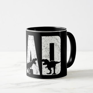 Dinosaur DAD Black   Mug
