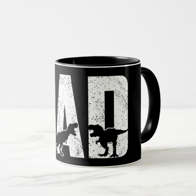 Dinosaur DAD Black   Mug (Front Right)
