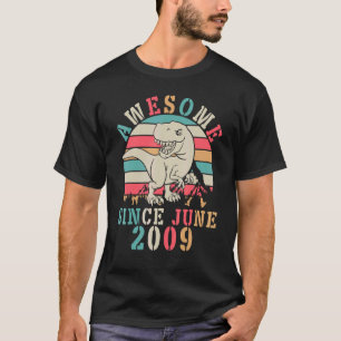 Dinosaur Dance Birthday 13 Years Old Awesome Since T-Shirt