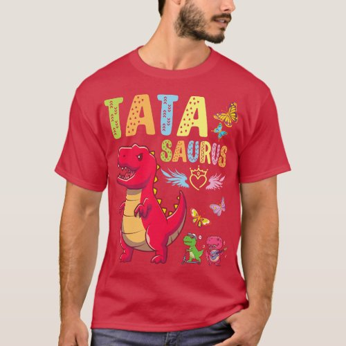 Dinosaur Dancing Together Happy Our Mother Day Tat T_Shirt