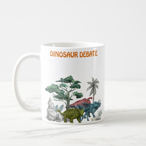 Dinosaur Debate Coffee Mug