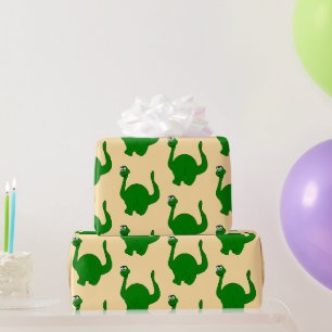 Dinosaur Design Any Background Colour Wrapping Paper