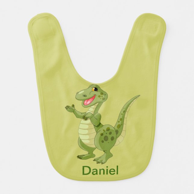 Dinosaur Design Baby Bib (Front)
