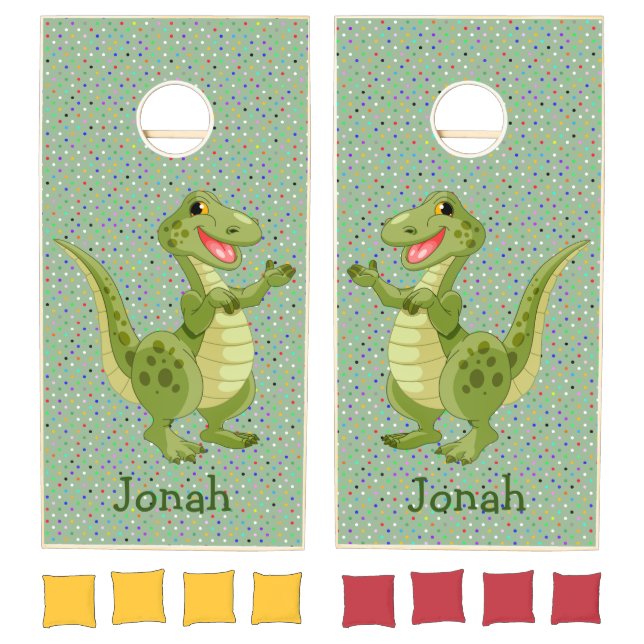 Dinosaur Design Cornhole Set (Set)