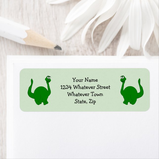 Dinosaur Design Return Address Label (Insitu)