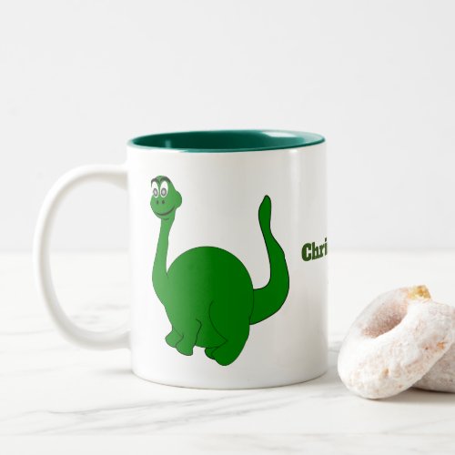 Dinosaur Design Two_Tone Coffee Mug