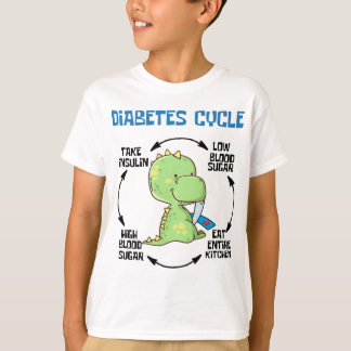 Dinosaur Diabetes Cycle T-Shirt