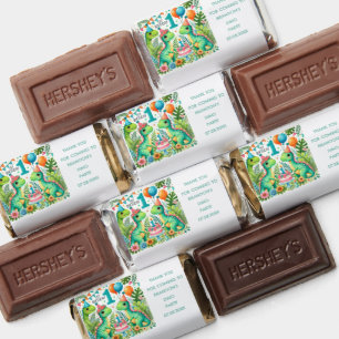 Dinosaur Dino 1st Birthday Party  Hershey's Miniatures