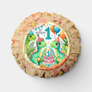 Dinosaur Dino 1st Birthday Party  Reese's Peanut Butter Cups